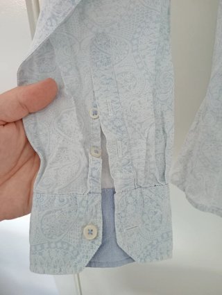 Camisa Springfield Estampado Paisley Azul Talla L