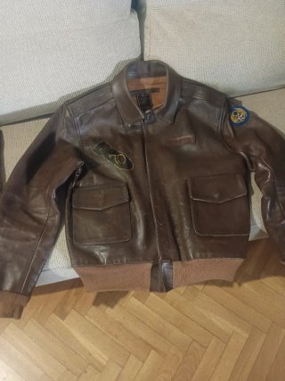Chaqueta Piel Caballo Army Air Corps Marrón