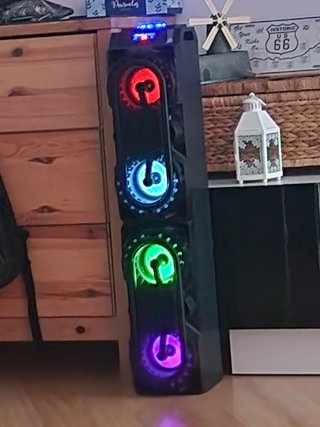 Altavoz Bluetooth Karaoke Negro Multicolor
