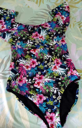 Bañador mujer talla 40 estampado floral