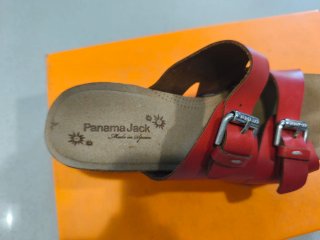 Sandalias cuña Panamá Jack rojas