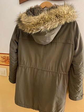Abrigo Pepe Jeans verde con forro Talla S mujer