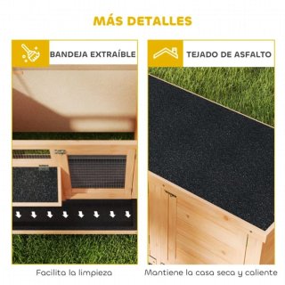 Caseta Conejera/Gallinera Madera