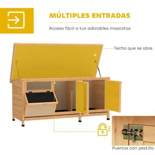 Caseta Conejera/Gallinera Madera