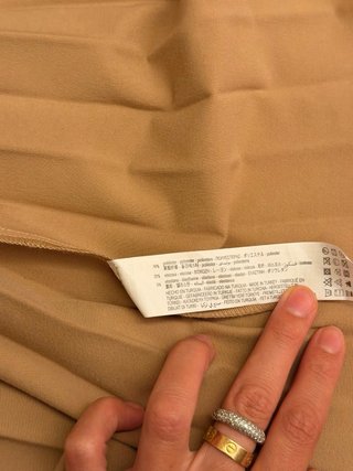 Gonna midi plissettata Zara beige
