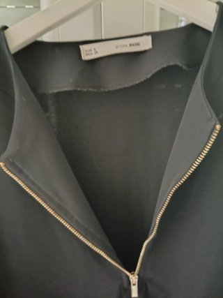 Blusa Sfera cremallera negra Talla S