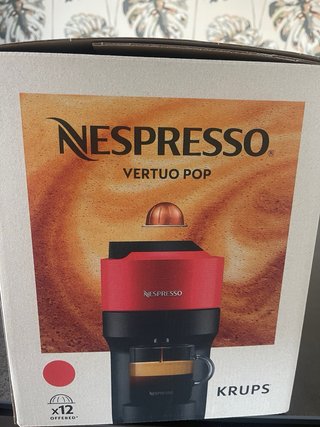Cafetera Nespresso Vertuo Pop Krups Roja