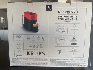 Cafetera Nespresso Vertuo Pop Krups Roja