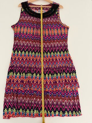 Vestido Christine Laure estampado étnico multicolo