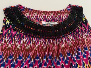 Vestido Christine Laure estampado étnico multicolo