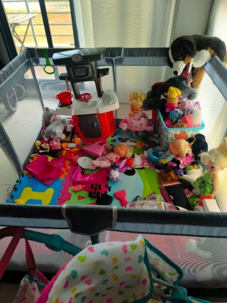 Parque Infantil Bebé Gris Claro