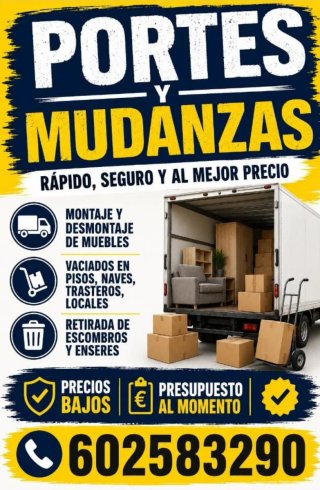 Portes y mudanzas