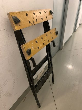 Mesa Banco Trabajo Plegable Metal Madera