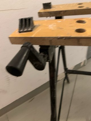 Mesa Banco Trabajo Plegable Metal Madera
