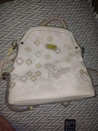 Bolso Kimmidoll blanco y amarillo