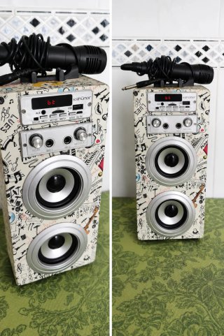 Altavoz Bluetooth Krhuner Karaoke + Micrófono