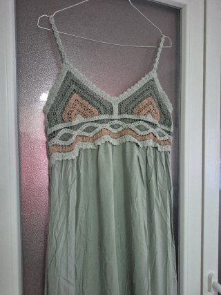 Vestido largo de verano verde