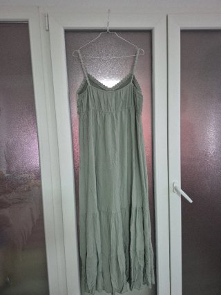Vestido largo de verano verde