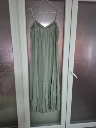 Vestido largo de verano verde