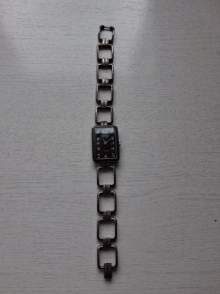Reloj Exactus Mujer Plata Negro