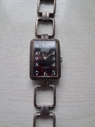Reloj Exactus Mujer Plata Negro