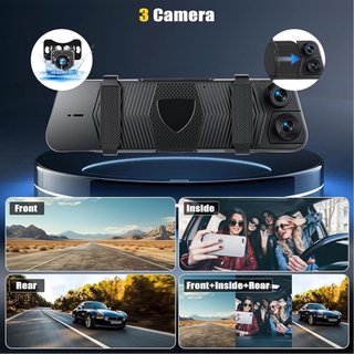 Dashcam Doble Cámara 9,66” 3 canales SIN ESTRENAR