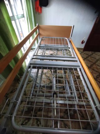 Cama articulada eléctrica madera y metal