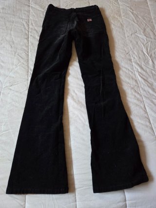 Jeans patchwork vita bassa Y2K tg S