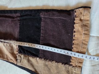 Jeans patchwork vita bassa Y2K tg S