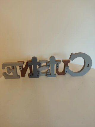 Letras decorativas madera CUISINE 45cm