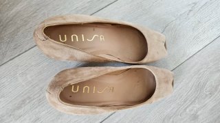 Zapatos Unisa Tacón Beige Talla 38