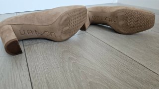 Zapatos Unisa Tacón Beige Talla 38