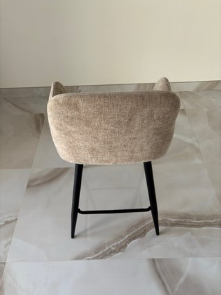 2 Taburetes Beige 65cm Nuevos