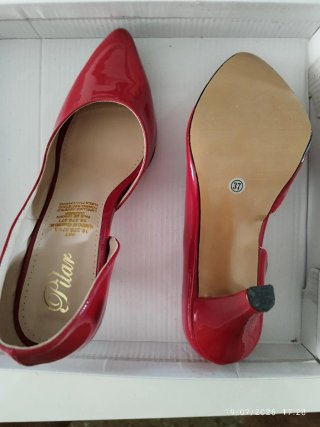 Zapatos estileto rojos Pilar - Talla 37