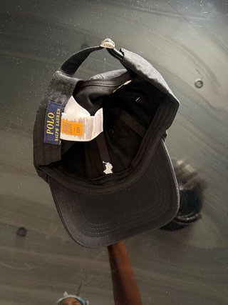 Gorra Polo Ralph Lauren Negra Logo Blanco