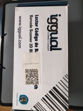 Lettore Codice a Barre 2D Bluetooth Iggual