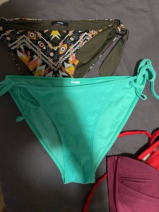 Costume da bagno donna verde e multicolor