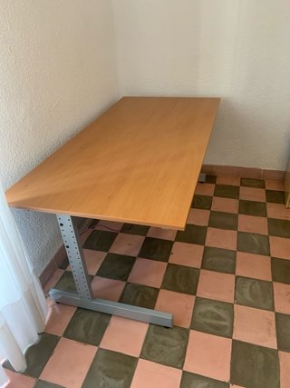 2 Mesas de Escritorio Madera y Metal