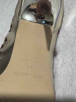 Sandalias jaula doradas Karen Millen Talla 38