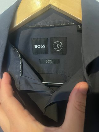 Camisa Hugo Boss Slim Fit Negra Talla S