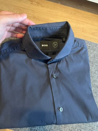 Camisa Hugo Boss Slim Fit Negra Talla S
