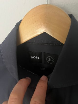 Camisa Hugo Boss Slim Fit Negra Talla S