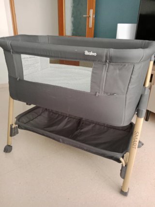 Minicuna portátil Asalvo con colchón
