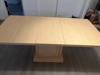 Mesa comedor haya extensible