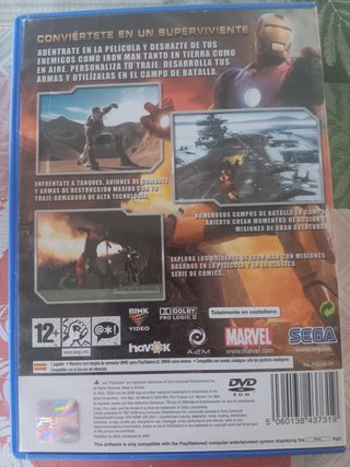 Iron Man PS2 Juego Oficial Marvel Sega