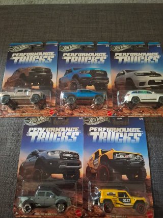 Hot Wheels Performance Trucks Silver Series
