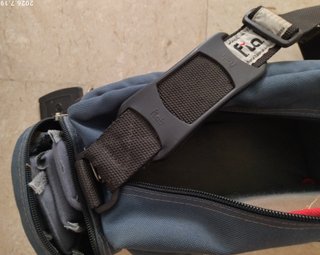 Borsa fotografica vintage blu
