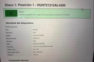 HDD SAS 12 TB grado A western digital 7200 rpm x84