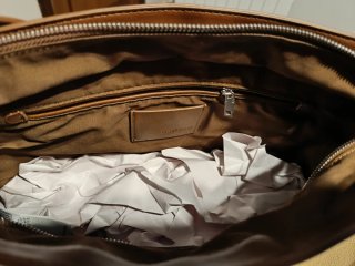 Bolso Desigual Marrón Tejido