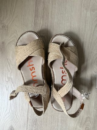 Sandalias Emmshu Esparto Beige